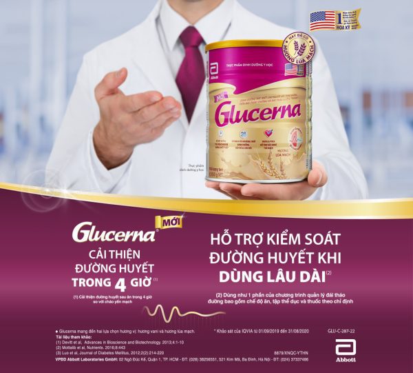 Sữa Glucerna 800g kiểm soát đường huyết, bảo vệ sức khỏe toàn diện - Hình ảnh 2